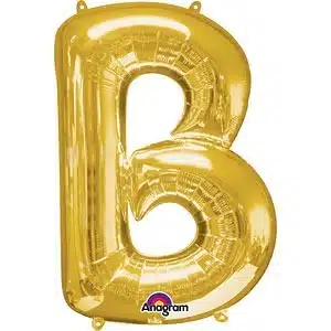 balão foil dourado letra B