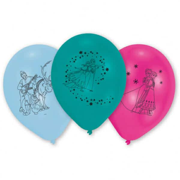 10 Balões Frozen Latex 25 cm