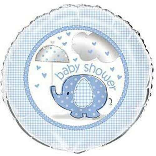 balao baby shower elefante azul