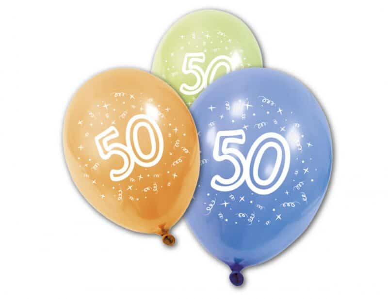 5 Balões 50º Aniversário