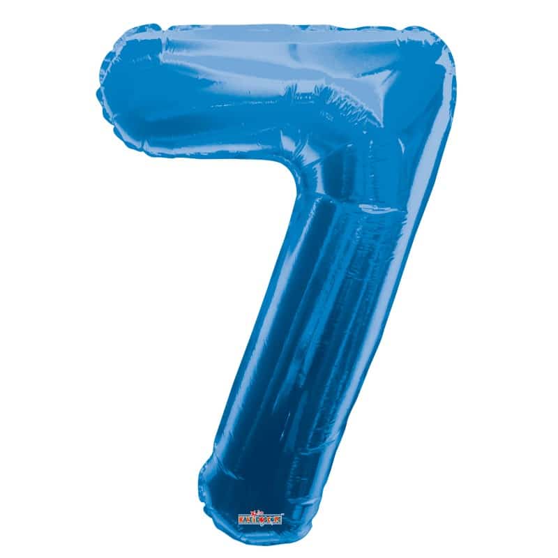 Super Balão Número 7 Azul com 92 cm