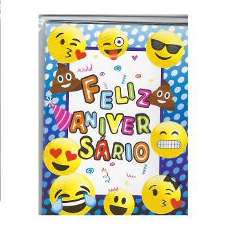 convites aniversario emoji