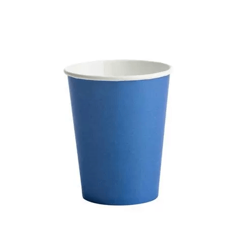 24 Copos Papel Azul Escuro