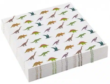 20 Guardanapos Dinossauros