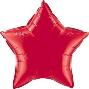 balao foil estrela vermelho