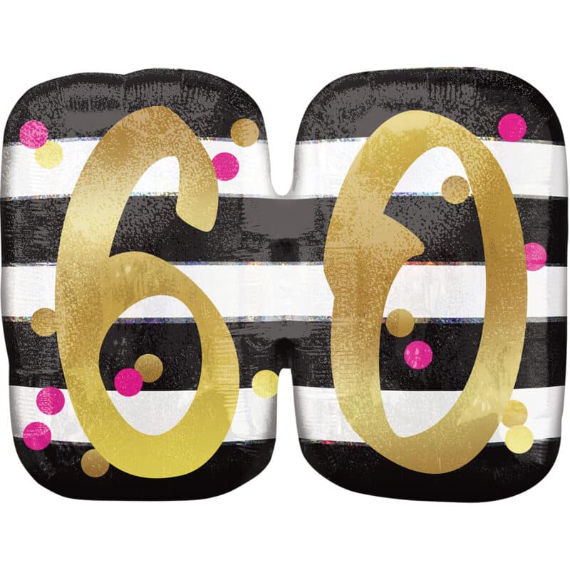 super balão foil 60 anos
