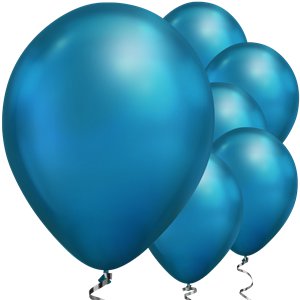 Balão Azul Cromado 7 Avulso