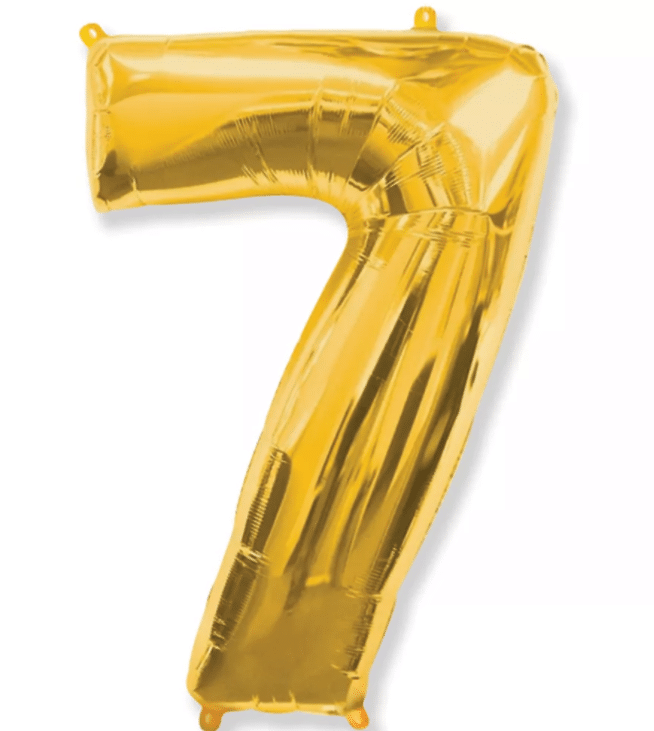 Balão Mini Foil Dourado nº 7
