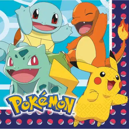 16 Guardanapos Pokemon