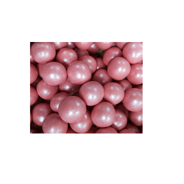 bolas de cereal crocantes rosa