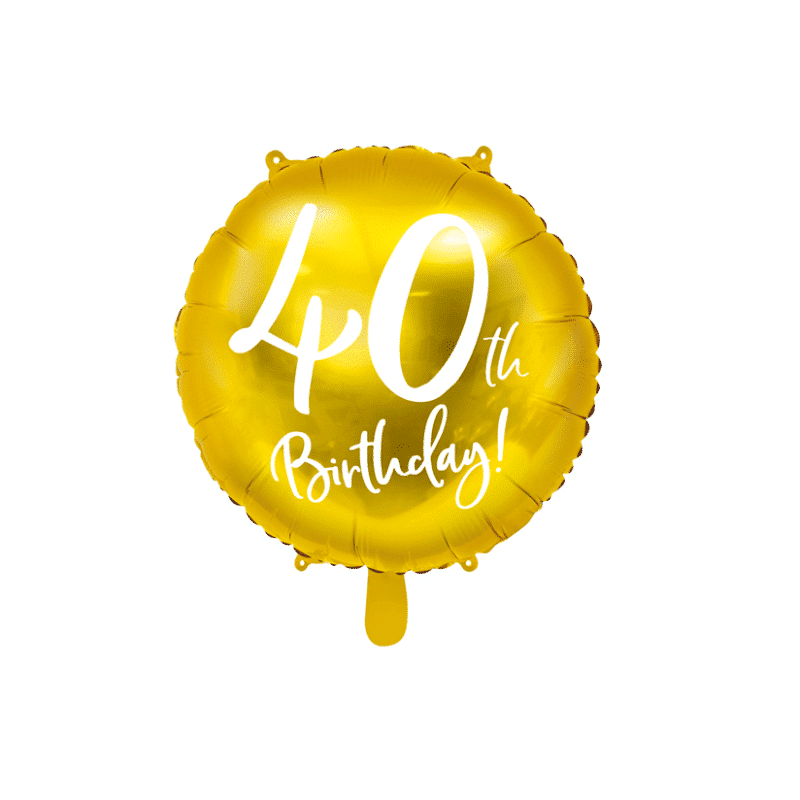 balão foil 40 anos