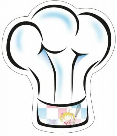 8 pratos chapéu de cozinheiro