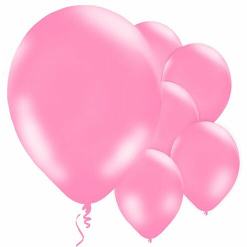 20 balões rosa neon 35 cm