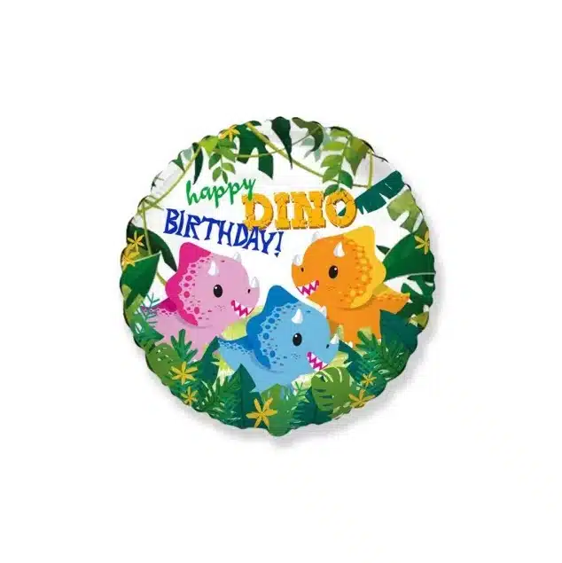 Balão Dinossauros Happy Birthday