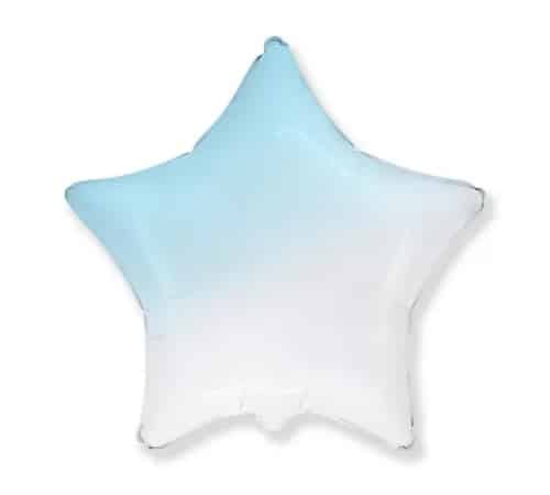 Balão Foil Estrela Azul Pastel