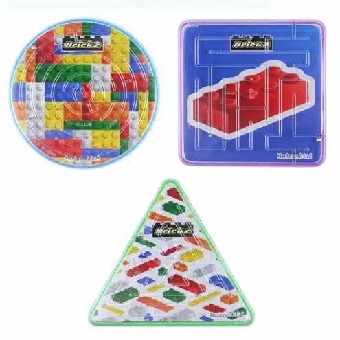 Brinde jogo labirinto Lego 6 cm