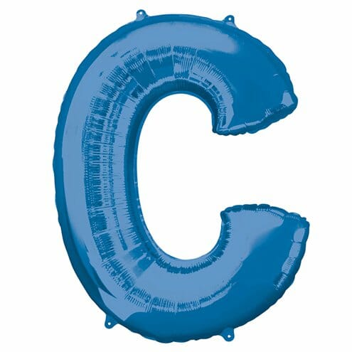 balão letra C azul