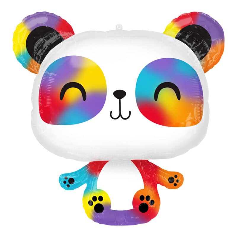 balao foil panda arco-iris