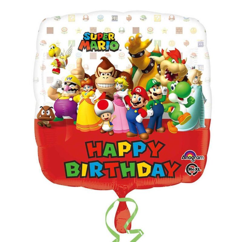 Balão foil Super Mario