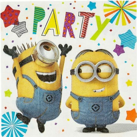 guardanapos minions party