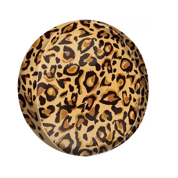 balao esfera leopardo print