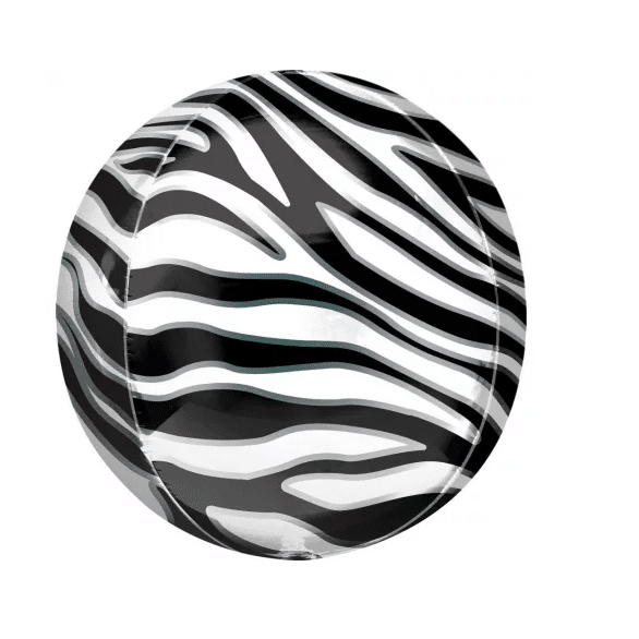 Balão esfera Zebra print