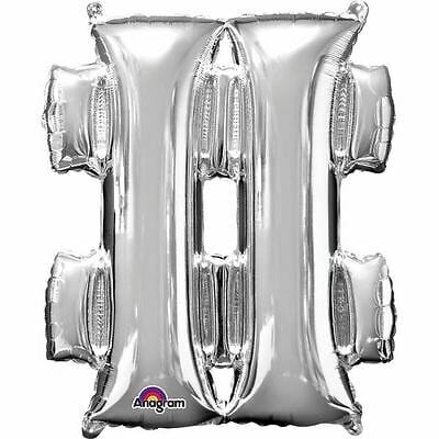 Balão Asterisco Prata 40 cm