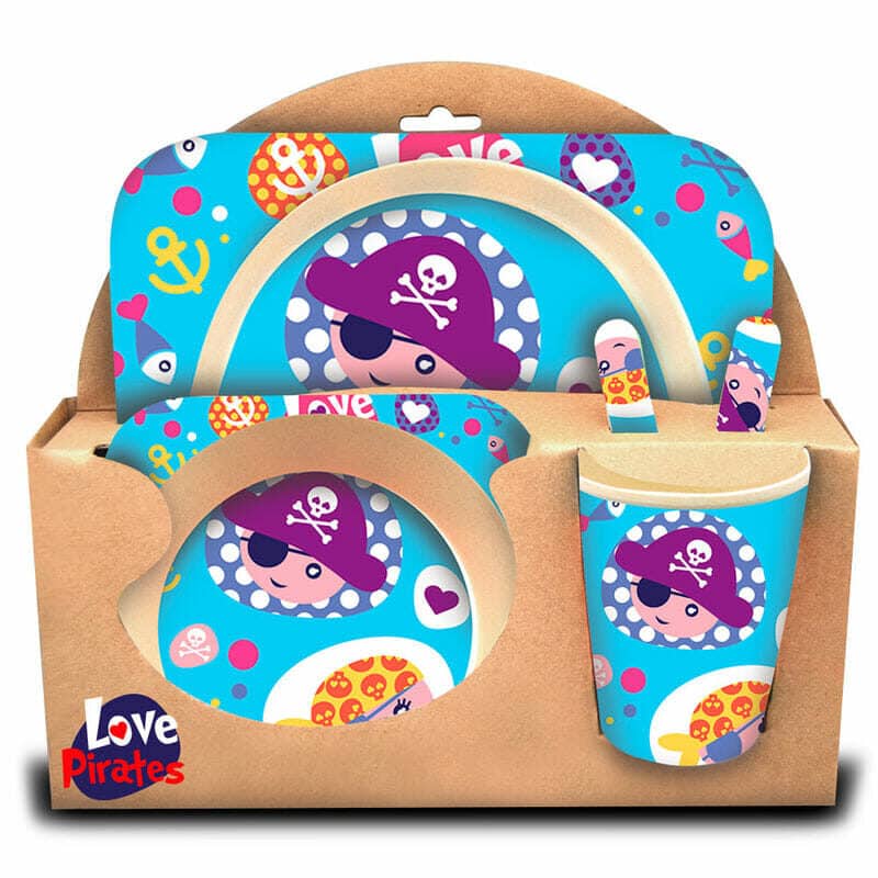 Conjunto de refeição Bambu Piratas