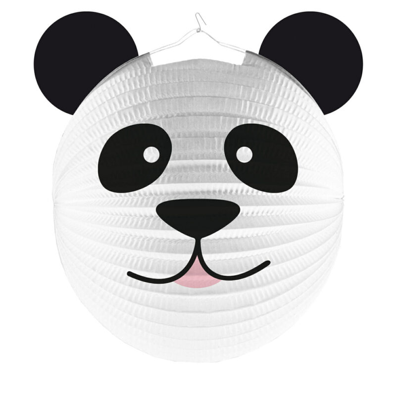 Lanterna Papel Decorativa Panda