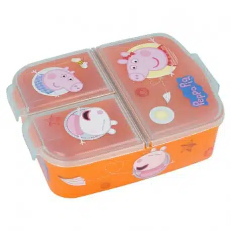 Lancheira com divisórias Porquinha Peppa