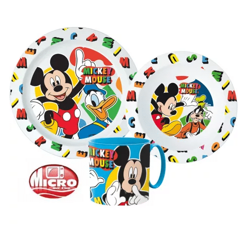 Conjunto de Refeição Mickey Mouse 3 pcs