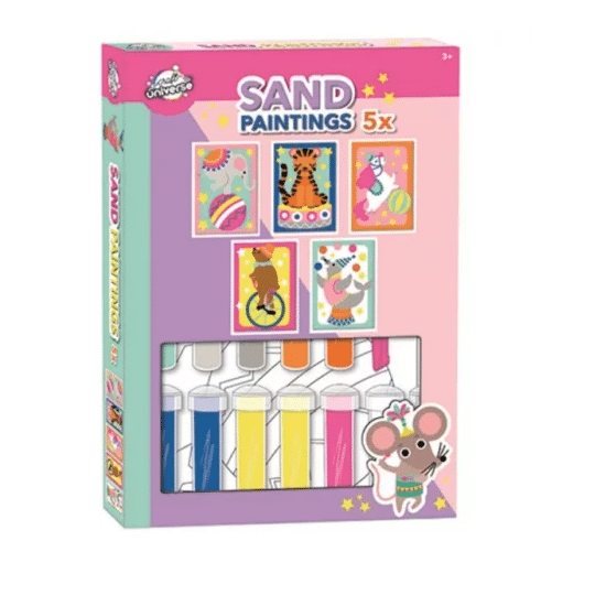Jogo criativo colorir animais circo glitter