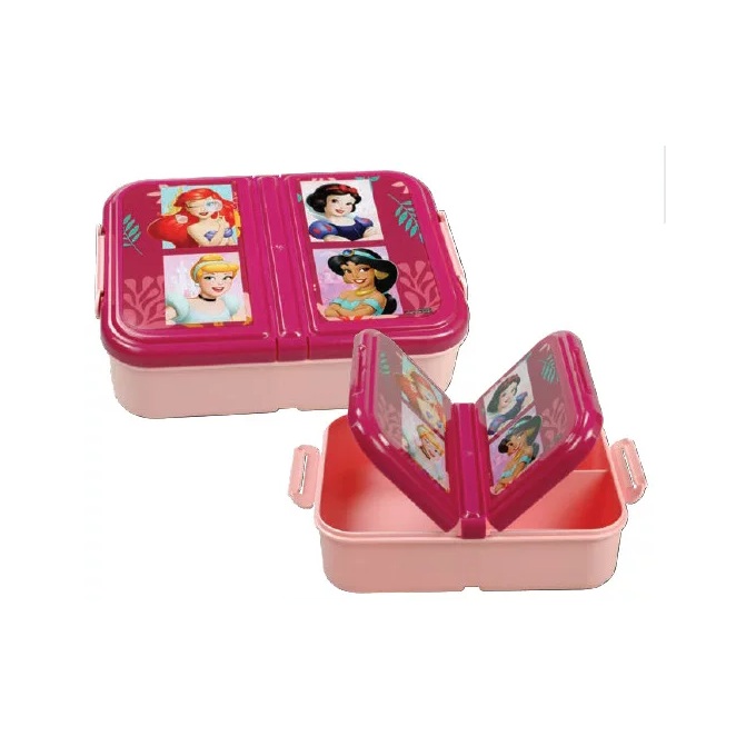 Lancheira com Divisórias Princesas Disney