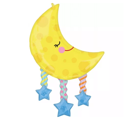 Balão Foil Lua e Estrelas 96 cm