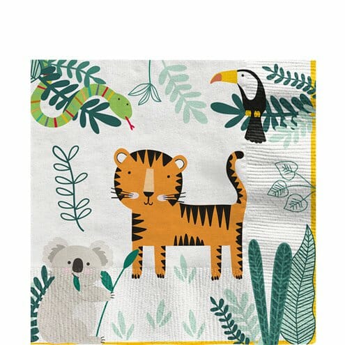 20 Guardanapos Animais Selvagens