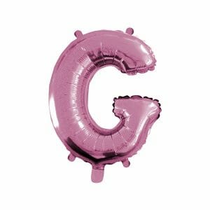 Balão Foil Letra G Rosa 65 cm