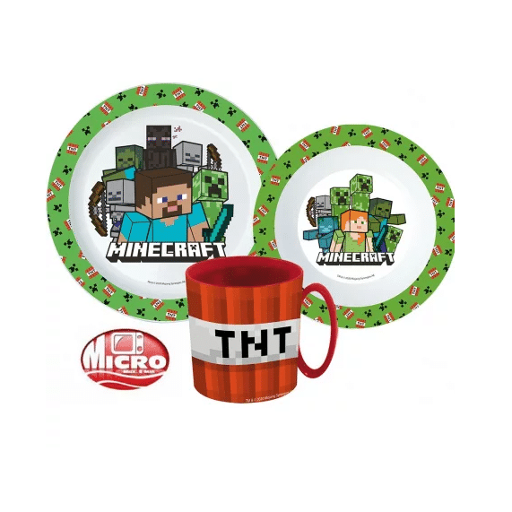 Conjunto de Refeição Minecraft TNT Micro