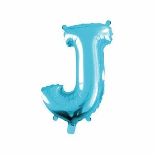 Balão Foil Letra J Azul 65 cm
