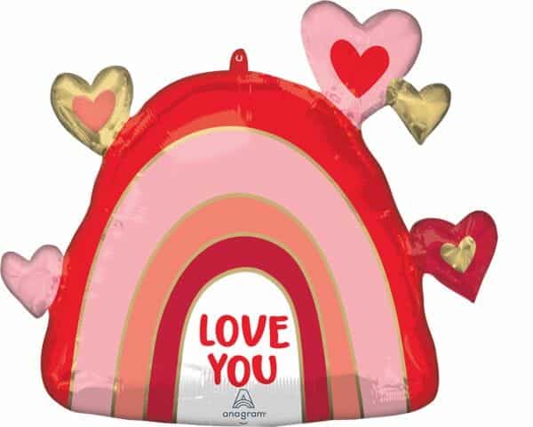 Super Balão Foil Arco-Íris Love You