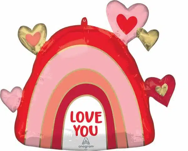 Super Balão Foil Arco-Íris Love You