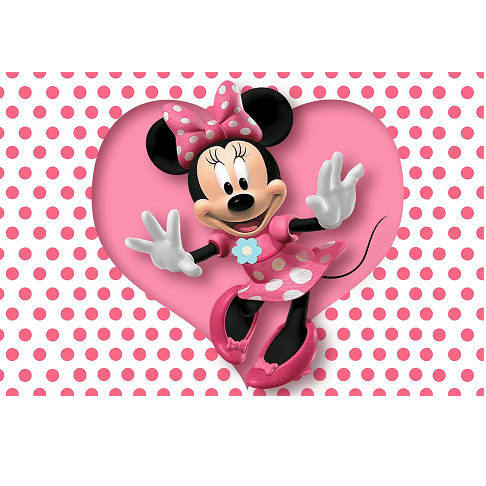 Impressão Obreia Minnie Mouse Rosa