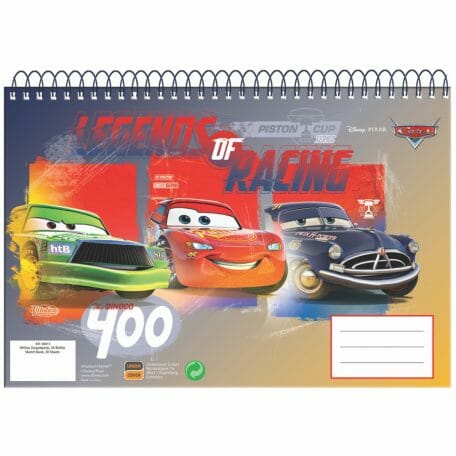 caderno A4 cars faisca
