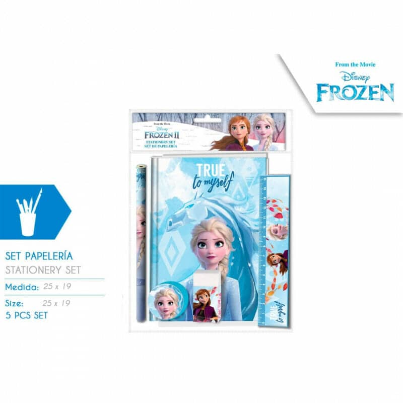 Conjunto Escolar Frozen 5 Peças