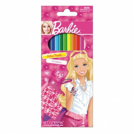 12 Lápis de Cor Barbie