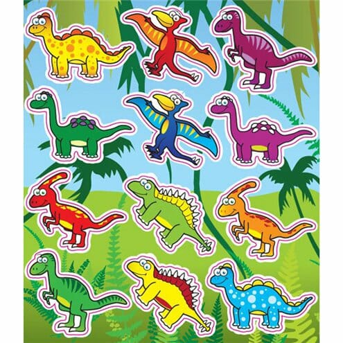 12 Autocolantes Dinossauros