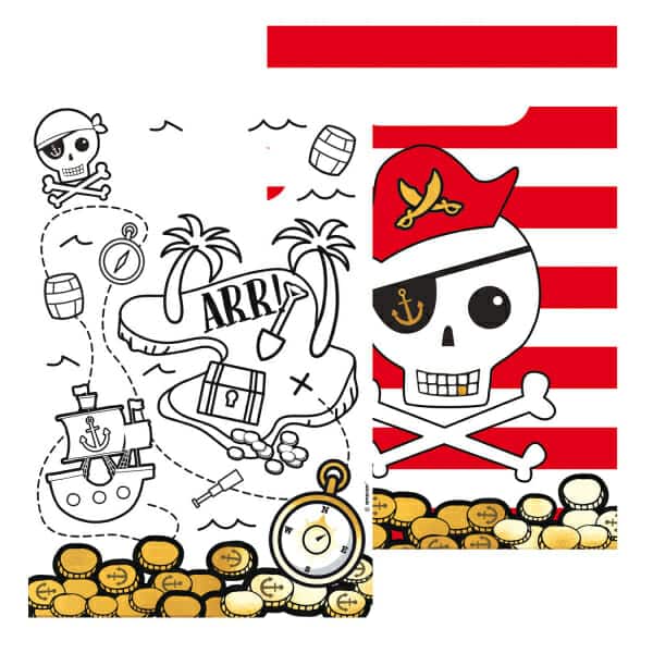 sacos piratas mapa tesouro