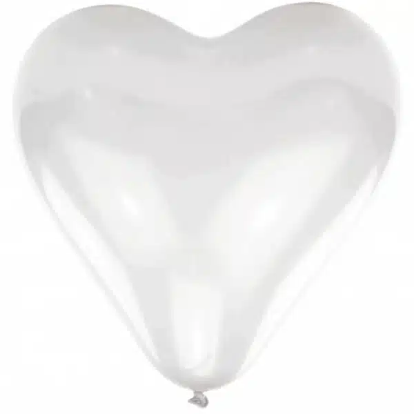 baloes latex coraçao branco