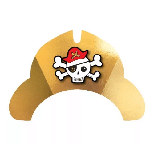 chapeus pirata dourado