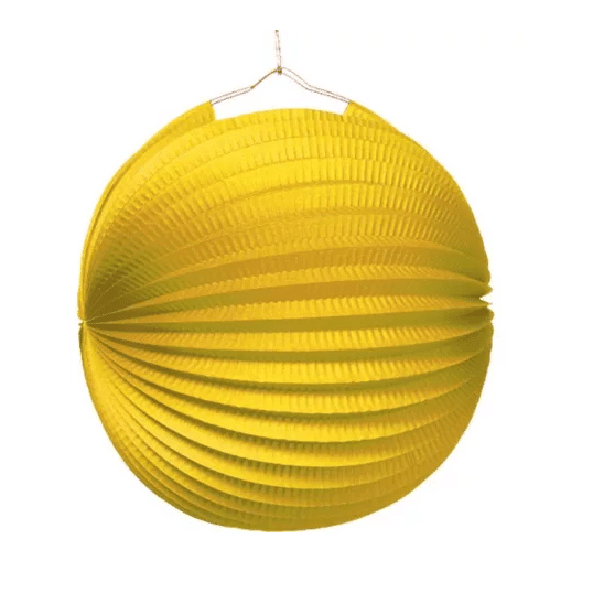 lanterna Decorativa Papel amarelo