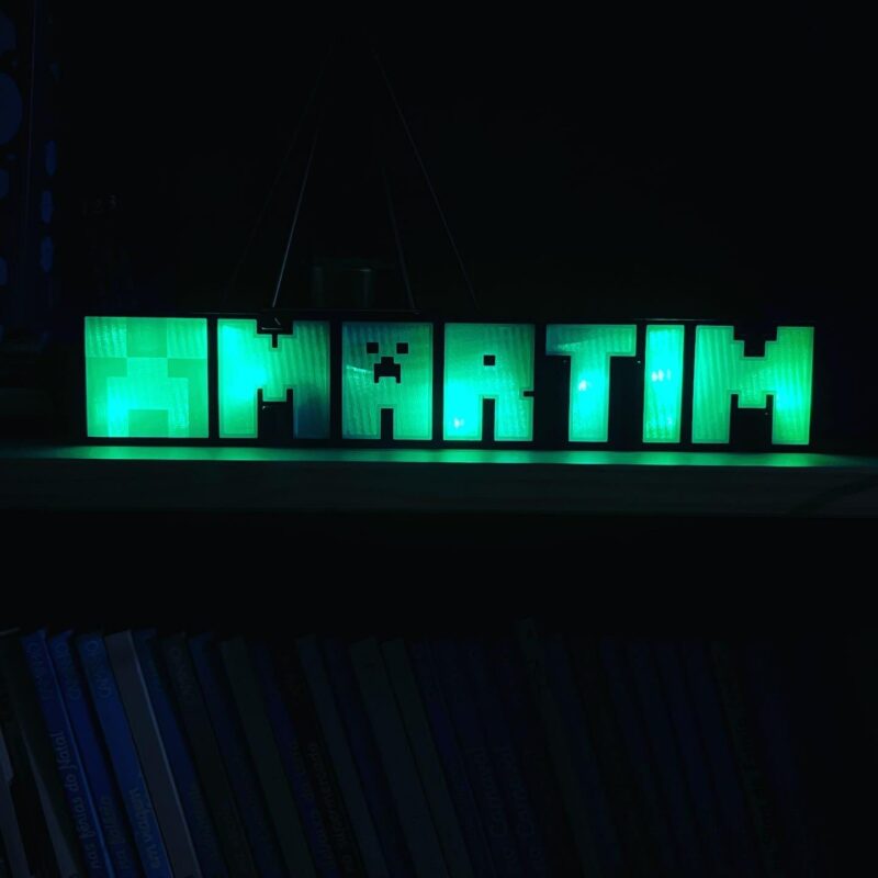 led name candeeiro minecraft